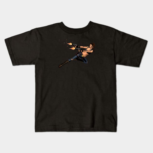 TOMB RAIDER ACTION Kids T-Shirt by iamjudas